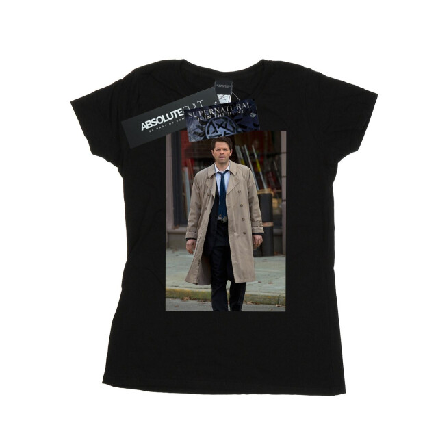 Li-cense Supernatural dames castiel foto katoenen t-shirt UTBI40674_black large