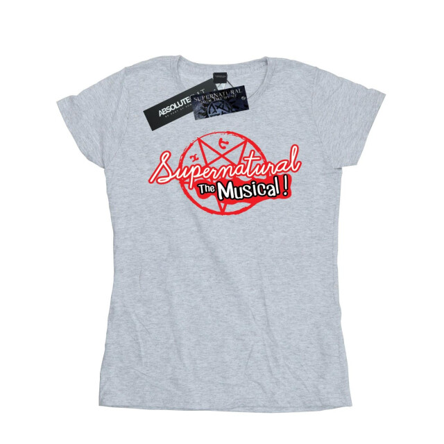 Li-cense Supernatural dames the musical katoenen t-shirt UTBI40562_sportsgrey large