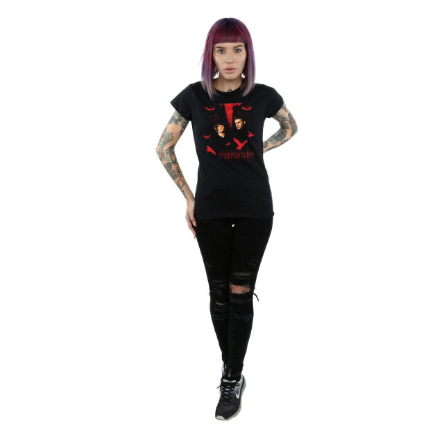 Li-cense Supernatural dames kraaienogen katoenen t-shirt UTBI40564_black large