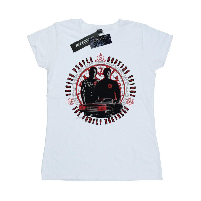 Li-cense Supernatural dames familiebedrijf katoenen t-shirt UTBI40520_white large