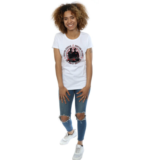 Li-cense Supernatural dames familiebedrijf katoenen t-shirt UTBI40520_white large