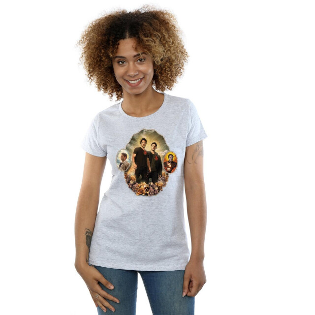 Li-cense Supernatural dames heiligdom katoenen t-shirt UTBI40543_sportsgrey large
