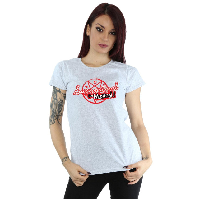 Li-cense Supernatural dames the musical katoenen t-shirt UTBI40562_sportsgrey large