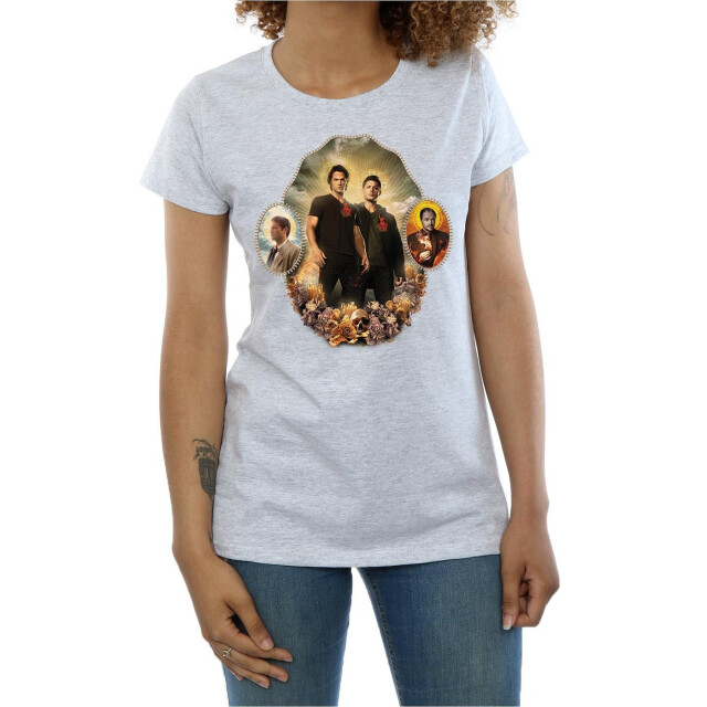 Li-cense Supernatural dames heiligdom katoenen t-shirt UTBI40543_sportsgrey large