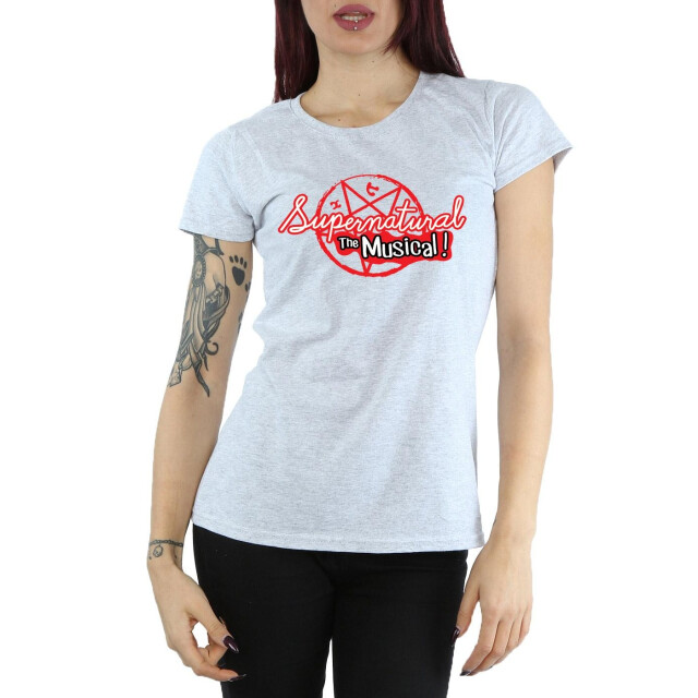 Li-cense Supernatural dames the musical katoenen t-shirt UTBI40562_sportsgrey large