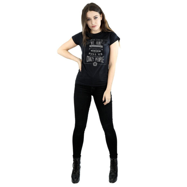 Li-cense Supernatural dames crazy people katoenen t-shirt UTBI40563_black large