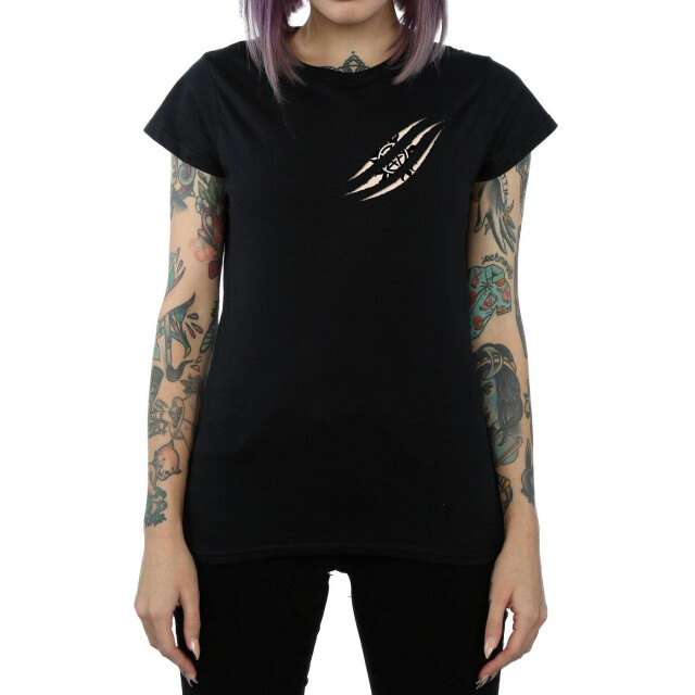 Li-cense Supernatural dames symbool kras katoenen t-shirt UTBI40542_black large