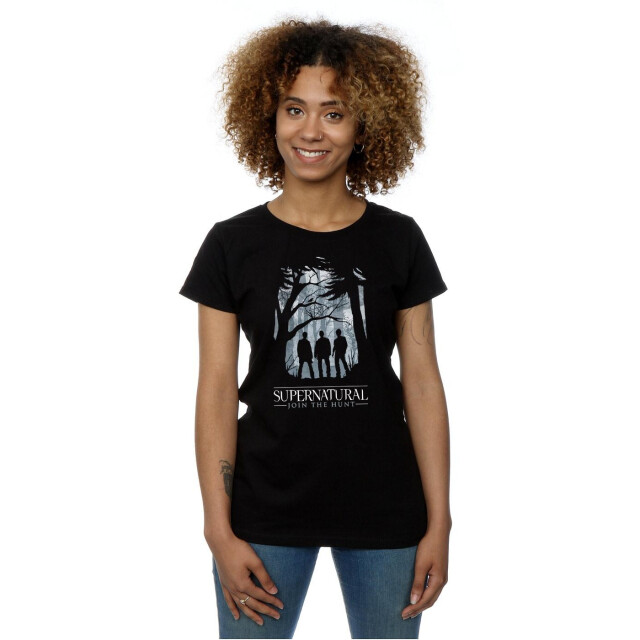 Li-cense Supernatural dames groepsoverzicht katoenen t-shirt UTBI40565_black large