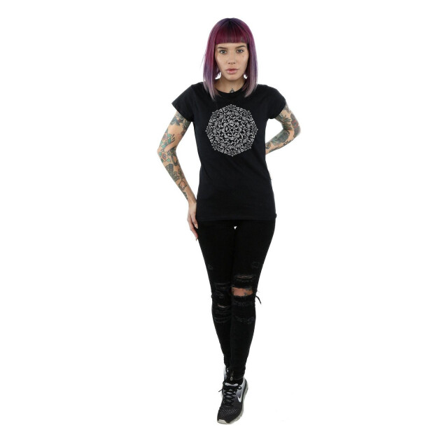 Li-cense Supernatural dames symbool cirkel katoenen t-shirt UTBI40591_black large
