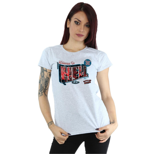 Li-cense Supernatural dames welkom in de hel katoenen t-shirt UTBI40609_sportsgrey large