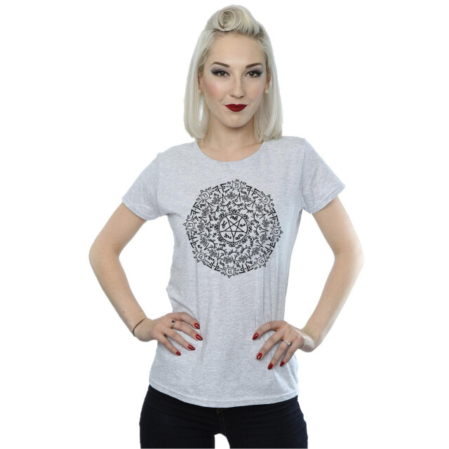 Li-cense Supernatural dames symbool cirkel katoenen t-shirt UTBI40591_sportsgrey large