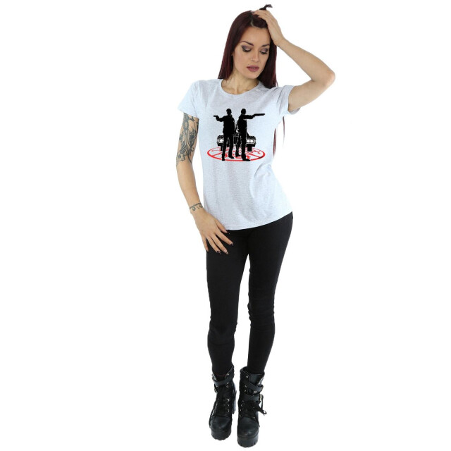 Li-cense Supernatural dames sam en dean silhouet katoenen t-shirt UTBI40498_sportsgrey large
