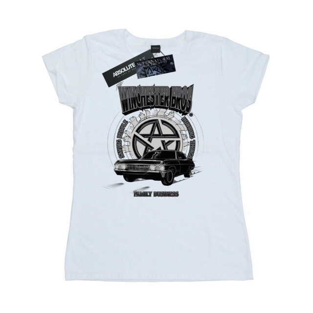 Li-cense Supernatural dames winchester bros katoenen t-shirt UTBI40499_white large