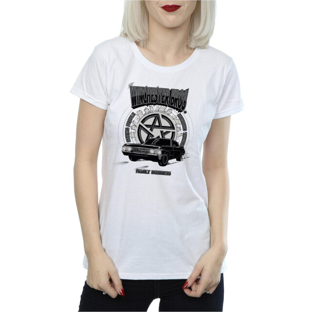 Li-cense Supernatural dames winchester bros katoenen t-shirt UTBI40499_white large