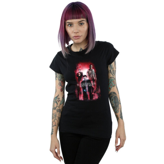 Li-cense Supernatural dames groep crowley katoenen t-shirt UTBI40497_black large