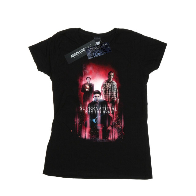 Li-cense Supernatural dames groep crowley katoenen t-shirt UTBI40497_black large