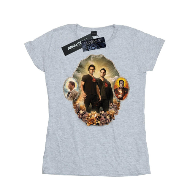 Li-cense Supernatural dames heiligdom katoenen t-shirt UTBI40543_sportsgrey large