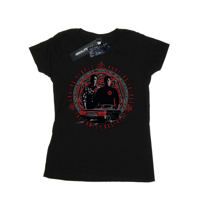 Li-cense Supernatural dames familiebedrijf katoenen t-shirt UTBI40520_black large