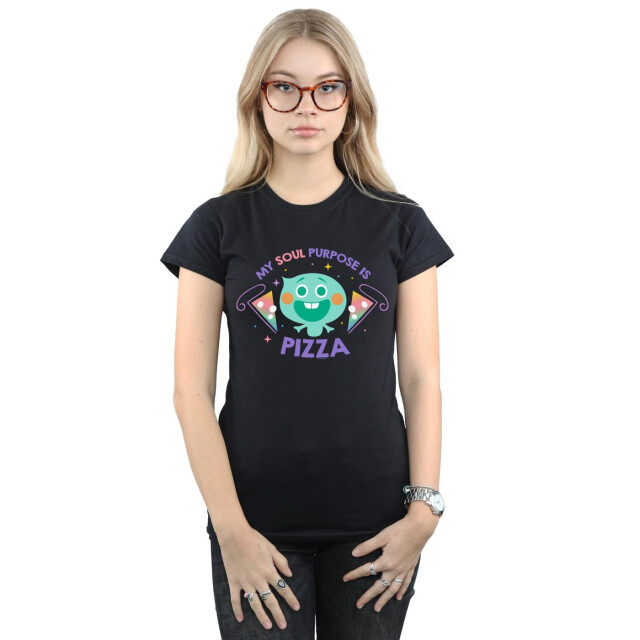 Li-cense Disney dames soul 22 soul purpose is pizza katoenen t-shirt UTBI40480_black large