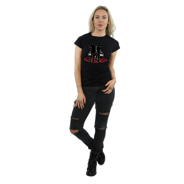 Li-cense Supernatural dames sam en dean silhouet katoenen t-shirt UTBI40498_black large