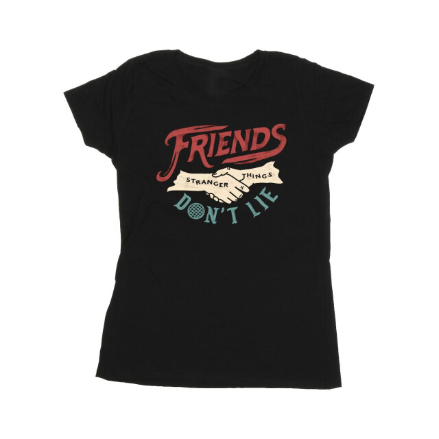 Li-cense Netflix dames stranger things friends don´t lie hands katoenen t-shirt UTBI40269_black large