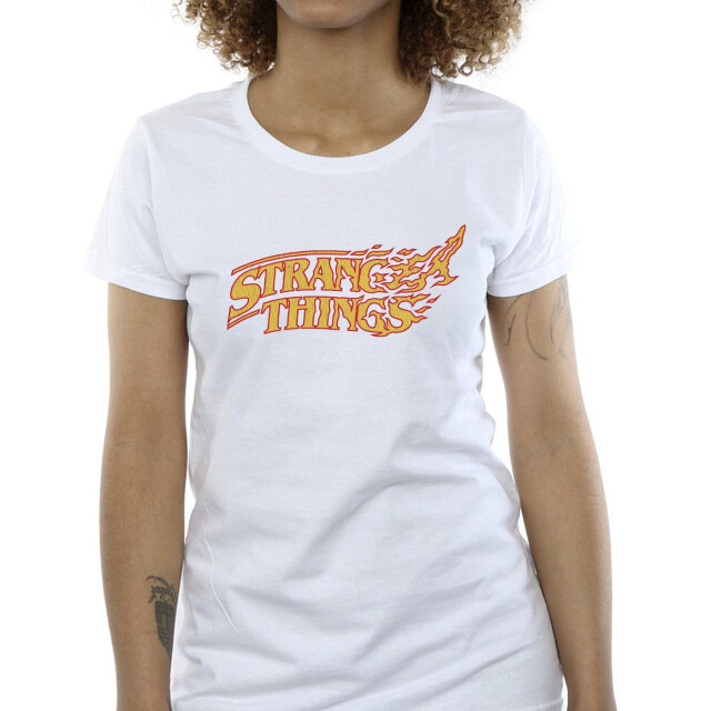 Li-cense Netflix dames stranger things logo breaking katoenen t-shirt UTBI40355_white large