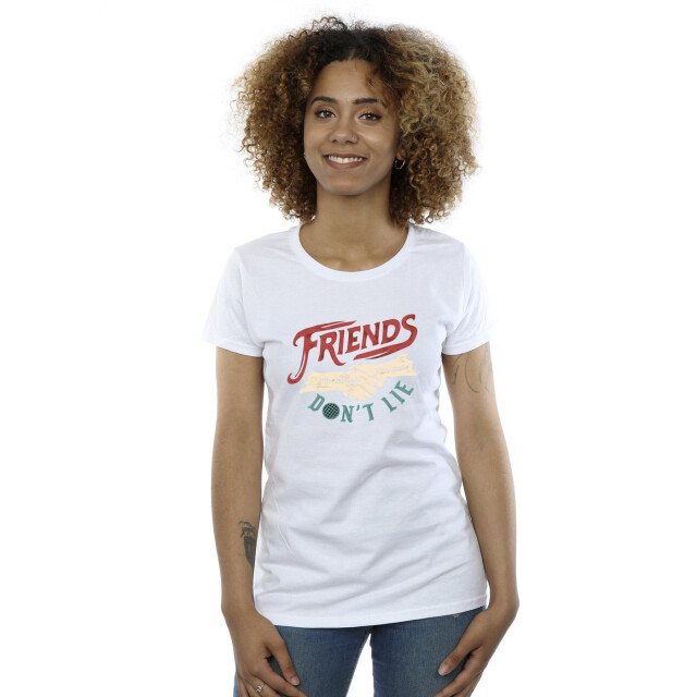 Li-cense Netflix dames stranger things friends don´t lie hands katoenen t-shirt UTBI40269_white large