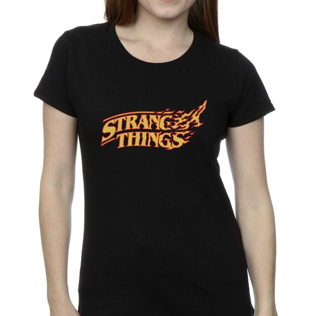 Li-cense Netflix dames stranger things logo breaking katoenen t-shirt UTBI40355_black large
