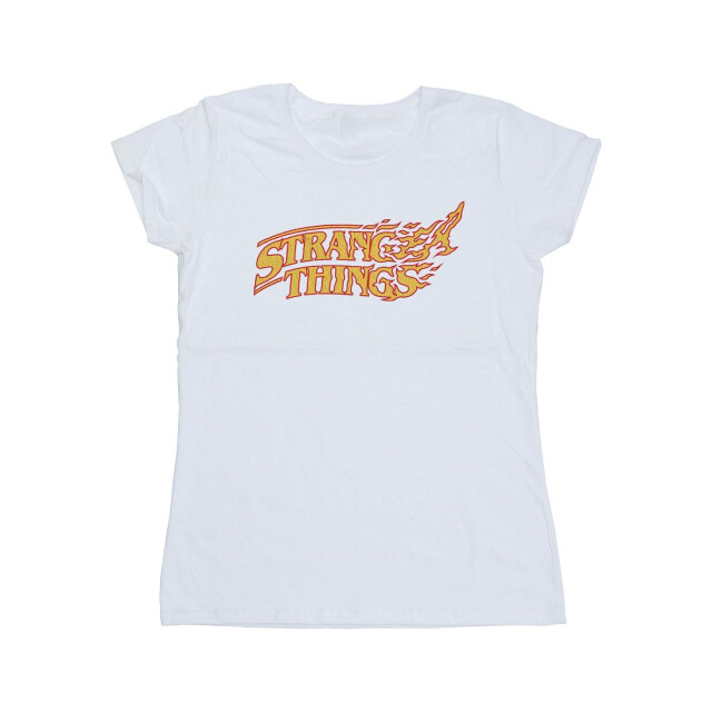 Li-cense Netflix dames stranger things logo breaking katoenen t-shirt UTBI40355_white large