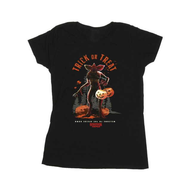Li-cense Netflix dames stranger things trick or treat demagorgon katoenen t-shirt UTBI40356_black large
