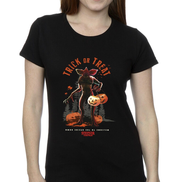 Li-cense Netflix dames stranger things trick or treat demagorgon katoenen t-shirt UTBI40356_black large