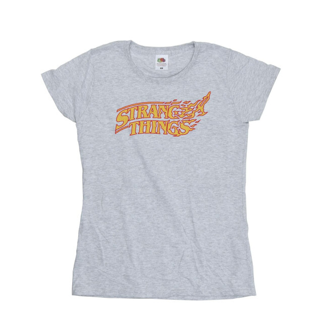 Li-cense Netflix dames stranger things logo breaking katoenen t-shirt UTBI40355_sportsgrey large