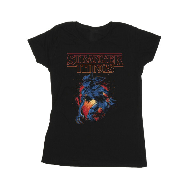 Li-cense Netflix dames stranger things demo cave katoenen t-shirt UTBI40196_black large