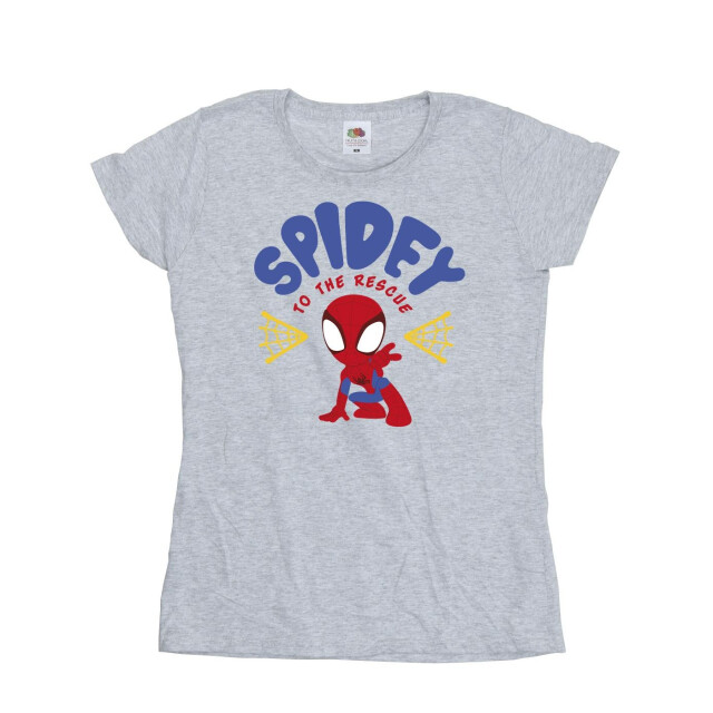 Li-cense Marvel dames spidey en zijn verbazingwekkende vrienden rescue katoenen t-shirt UTBI39912_sportsgrey large