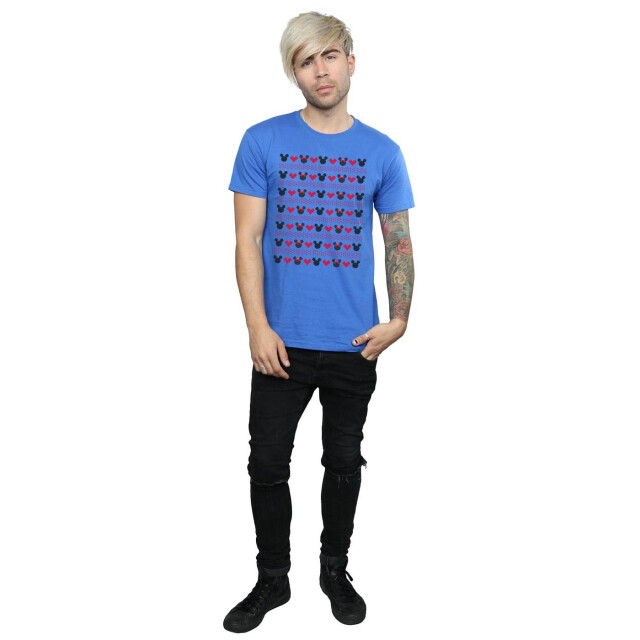 Li-cense Disney heren mickey en minnie kerstmis harten t-shirt UTBI39951_royalblue large