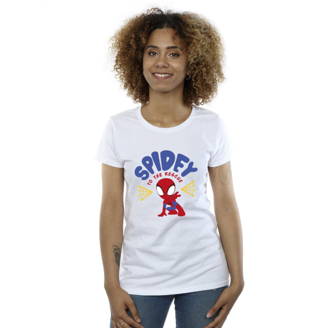 Li-cense Marvel dames spidey en zijn verbazingwekkende vrienden rescue katoenen t-shirt UTBI39912_white large