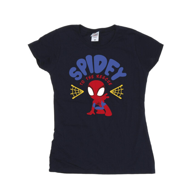 Li-cense Marvel dames spidey en zijn verbazingwekkende vrienden rescue katoenen t-shirt UTBI39912_navyblue large