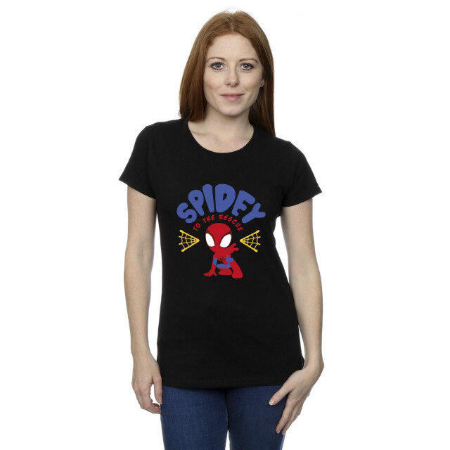 Li-cense Marvel dames spidey en zijn verbazingwekkende vrienden rescue katoenen t-shirt UTBI39912_black large