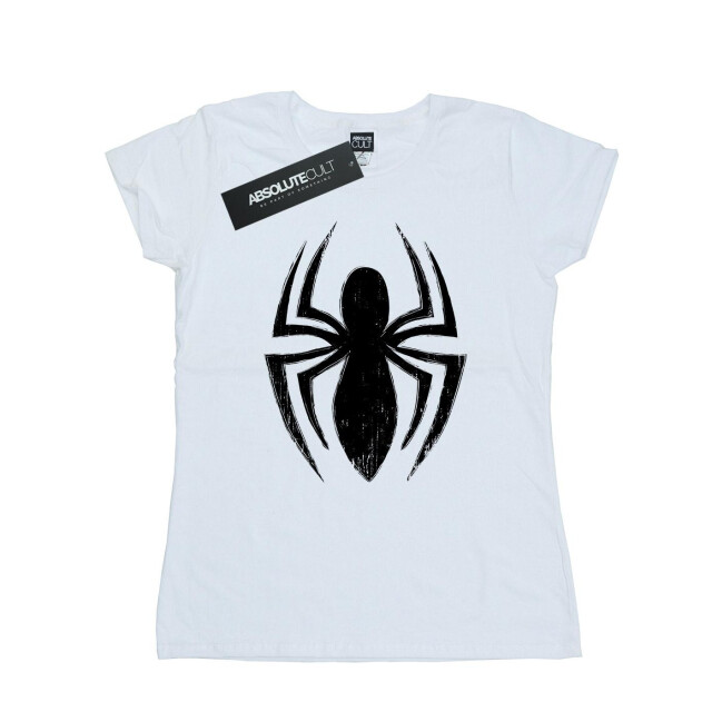 Li-cense Marvel dames spider-man ultimate spider logo katoenen t-shirt UTBI39637_white large