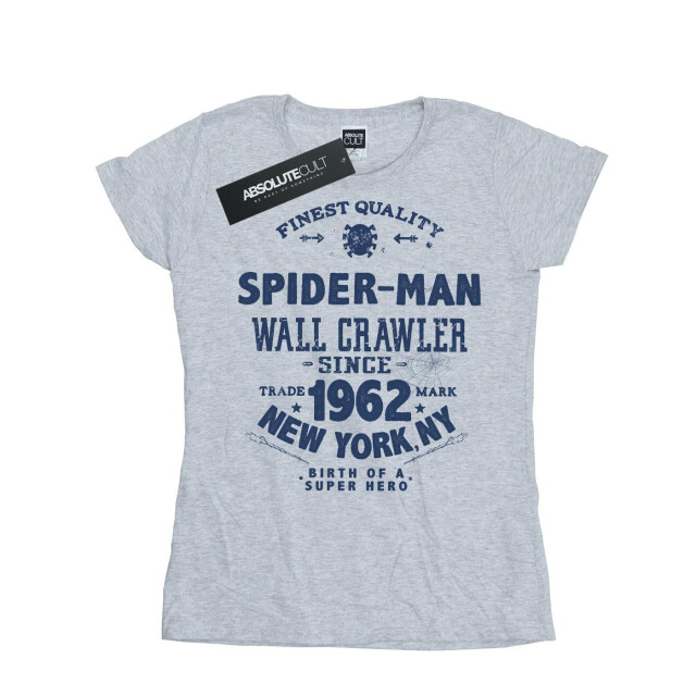 Li-cense Marvel dames spider-man fijnste kwaliteit katoenen t-shirt UTBI39659_sportsgrey large