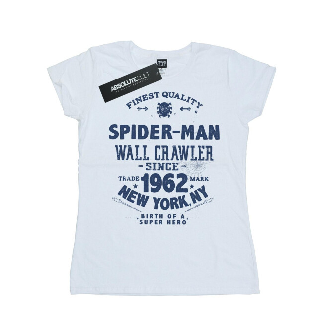 Li-cense Marvel dames spider-man fijnste kwaliteit katoenen t-shirt UTBI39659_white large