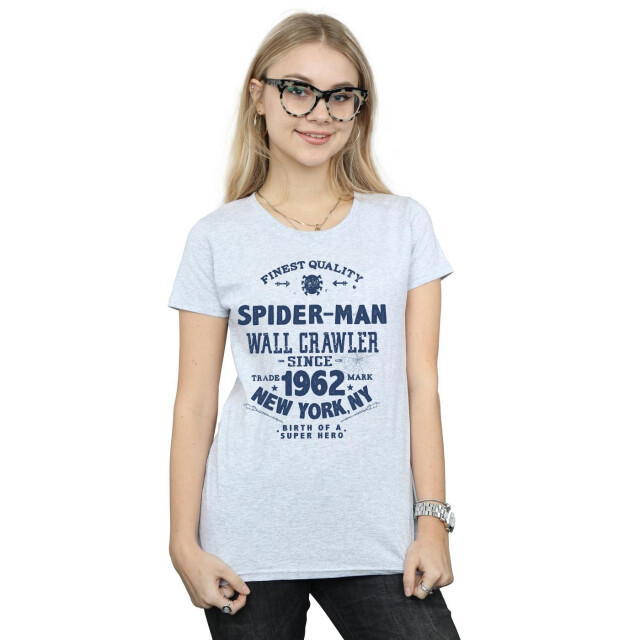 Li-cense Marvel dames spider-man fijnste kwaliteit katoenen t-shirt UTBI39659_sportsgrey large