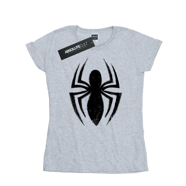 Li-cense Marvel dames spider-man ultimate spider logo katoenen t-shirt UTBI39637_sportsgrey large