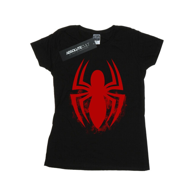 Li-cense Marvel dames spider-man logo emblem katoenen t-shirt UTBI39755_black large