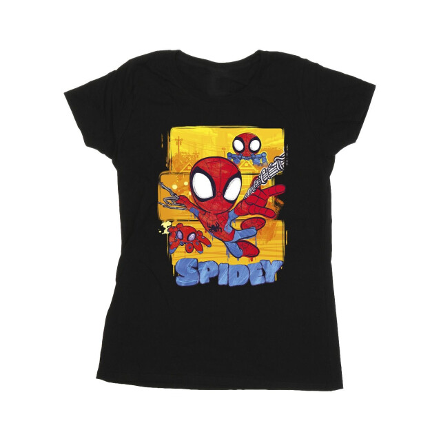 Li-cense Marvel dames spidey en zijn verbazingwekkende vrienden vliegend katoenen t-shirt UTBI39849_black large