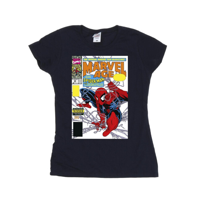 Li-cense Marvel dames spider-man age comic cover katoenen t-shirt UTBI39812_navyblue large