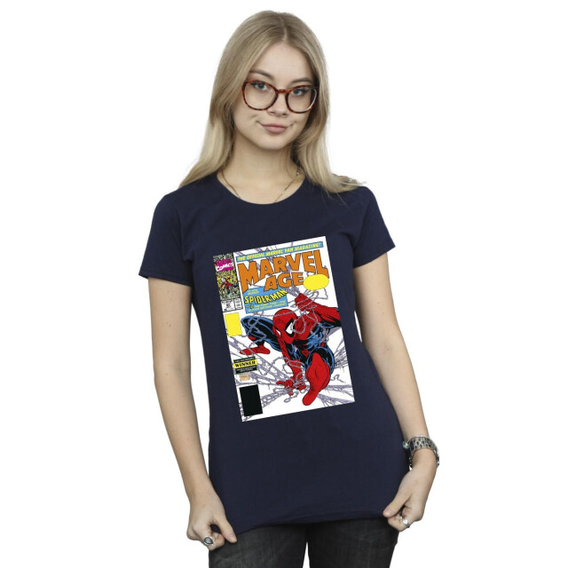Li-cense Marvel dames spider-man age comic cover katoenen t-shirt UTBI39812_navyblue large