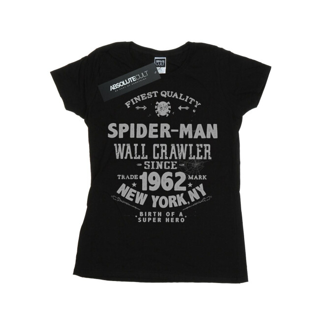 Li-cense Marvel dames spider-man fijnste kwaliteit katoenen t-shirt UTBI39659_black large