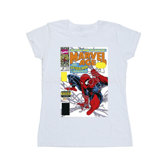Li-cense Marvel dames spider-man age comic cover katoenen t-shirt UTBI39812_white large
