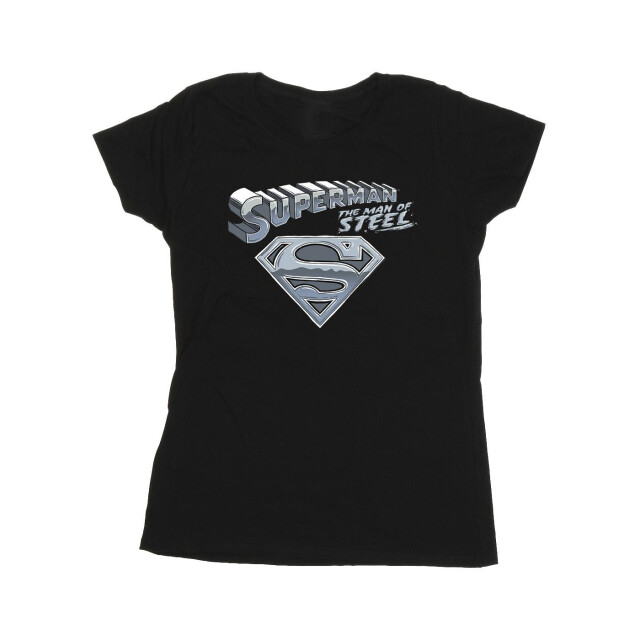 Li-cense Dc comics dames superman de man van staal katoenen t-shirt UTBI39549_black large
